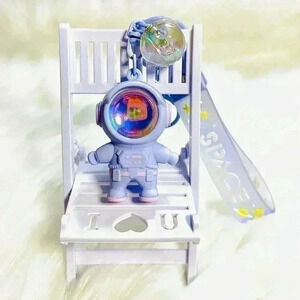 Purple Astronaut Keychain